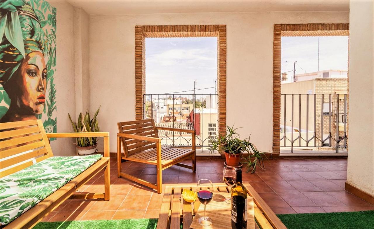 Penthouse Duplex In A 4 Floors Spanish House -8 Min To Center By Metro Valencia Bagian luar foto