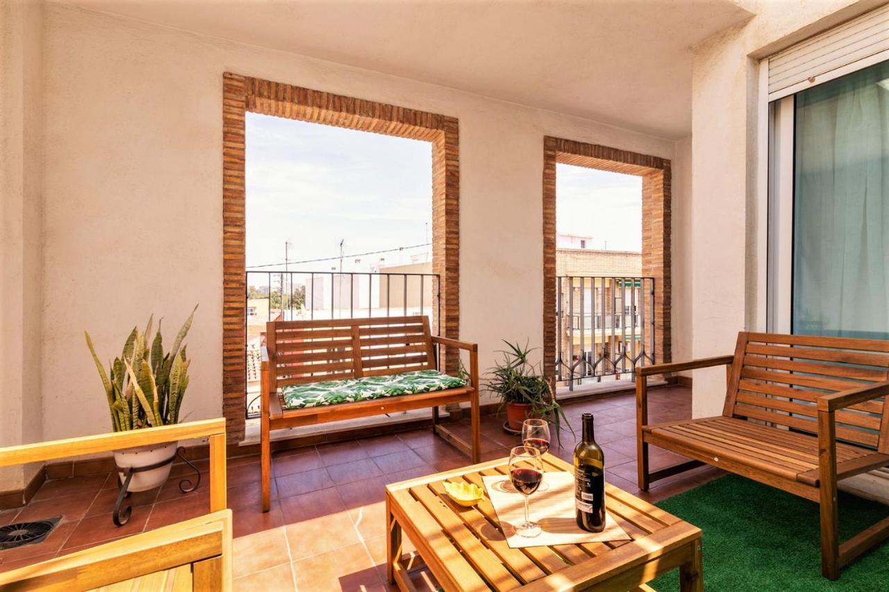 Penthouse Duplex In A 4 Floors Spanish House -8 Min To Center By Metro Valencia Bagian luar foto