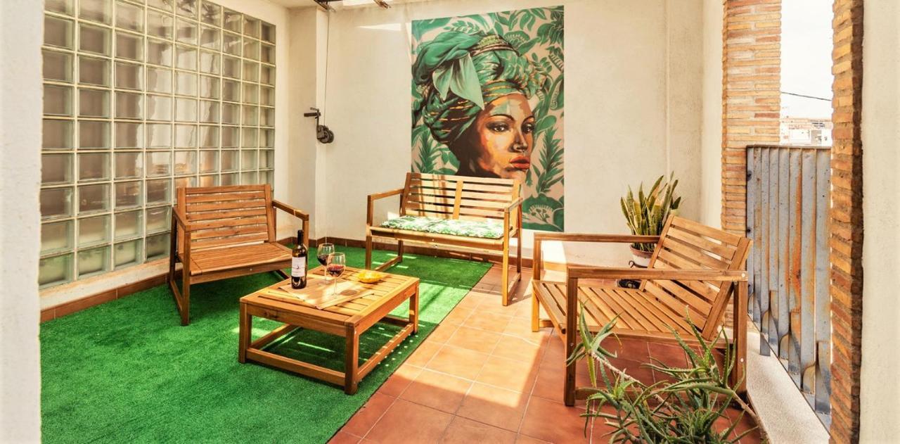 Penthouse Duplex In A 4 Floors Spanish House -8 Min To Center By Metro Valencia Bagian luar foto