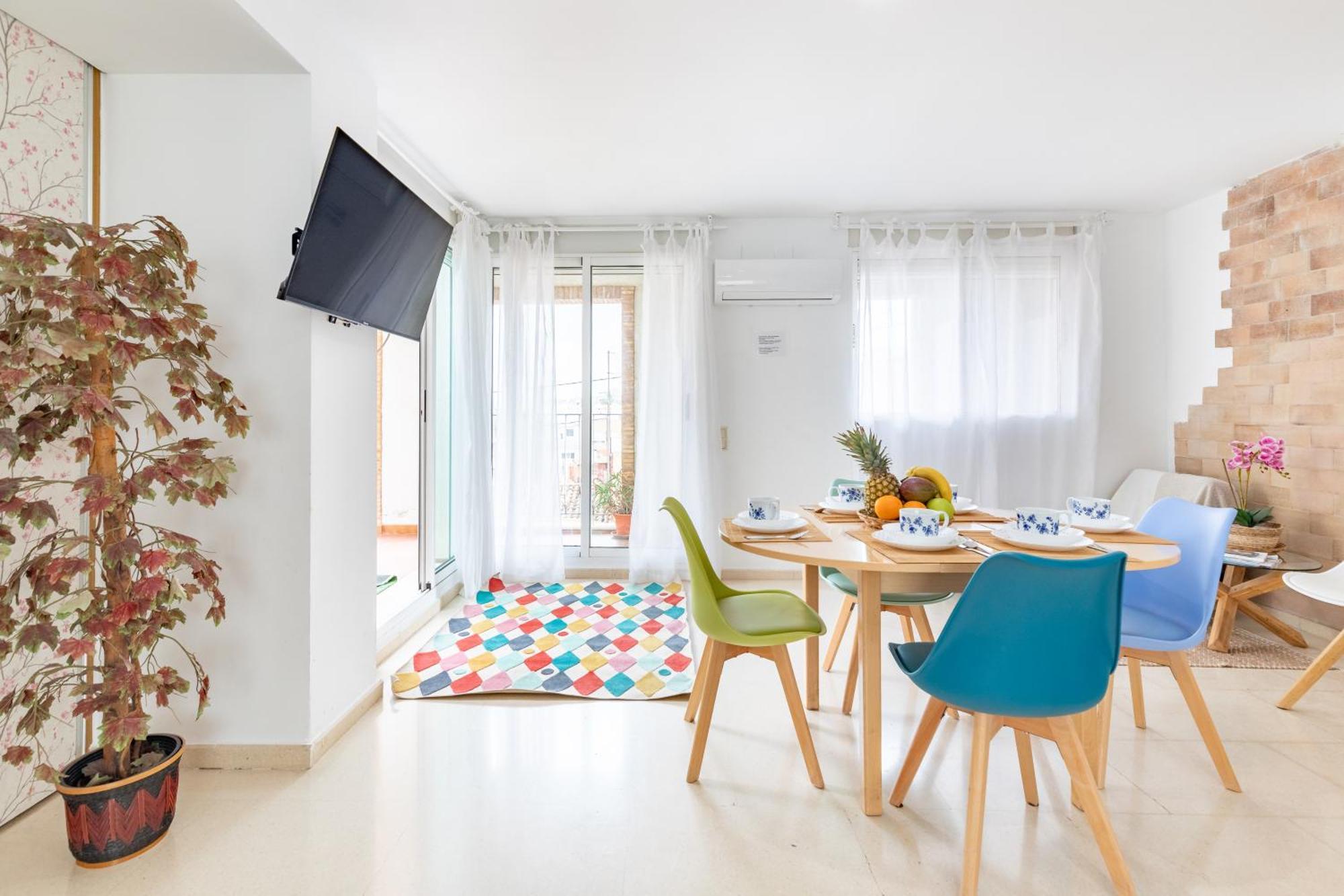Penthouse Duplex In A 4 Floors Spanish House -8 Min To Center By Metro Valencia Bagian luar foto